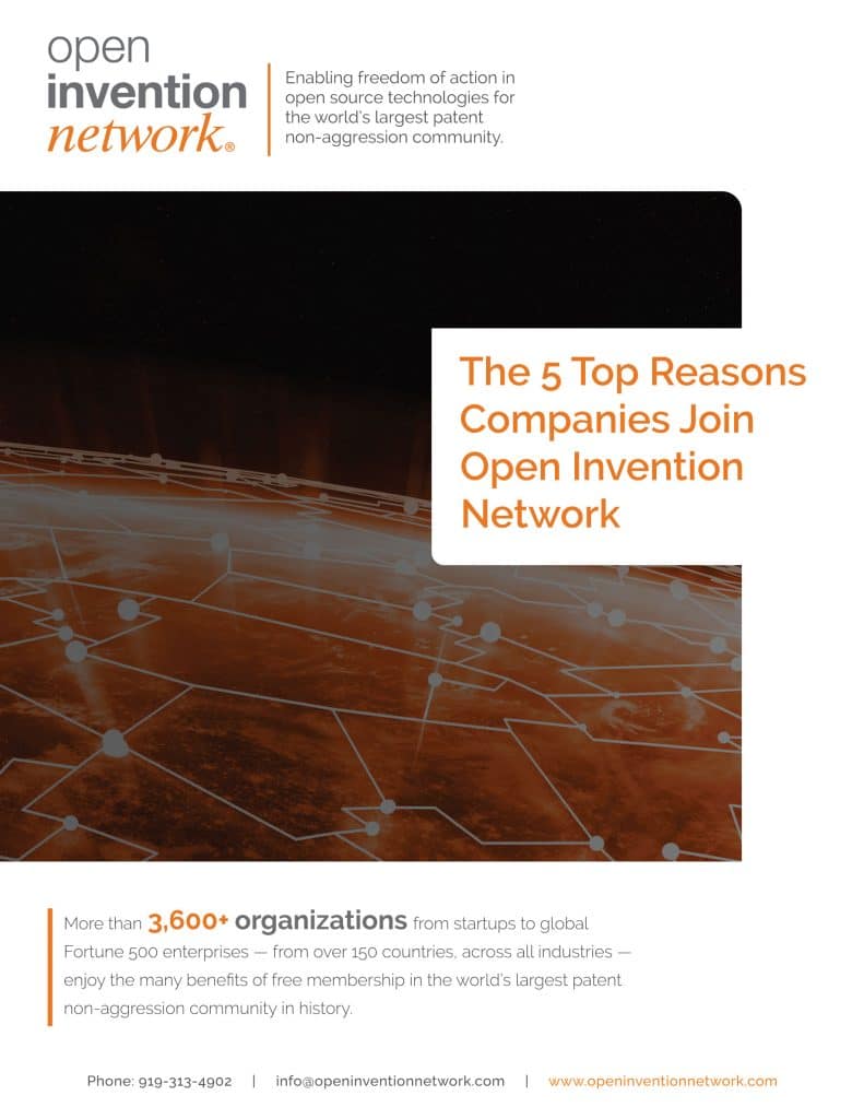 Download Top 5 Reasons Companies Join OIN